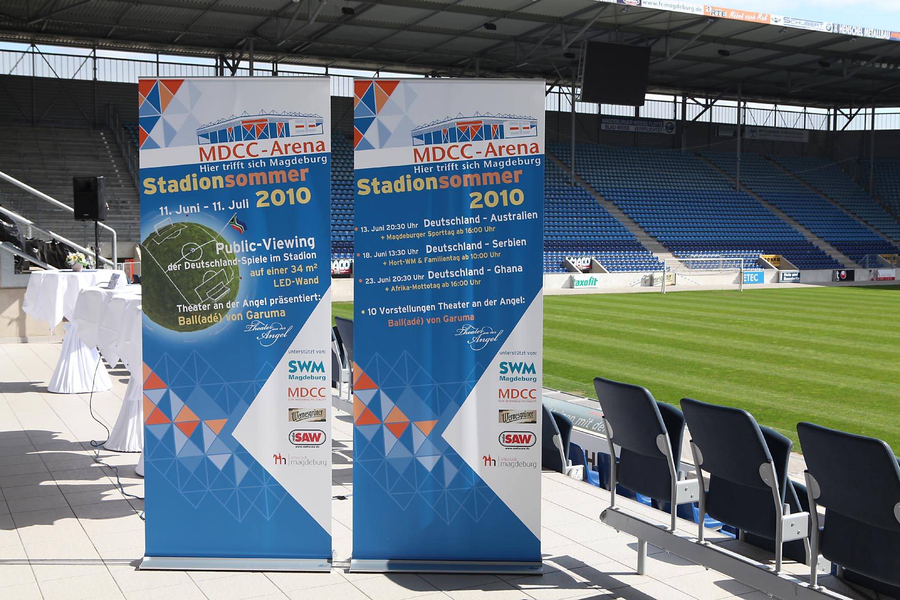 Präsentation im Stadion